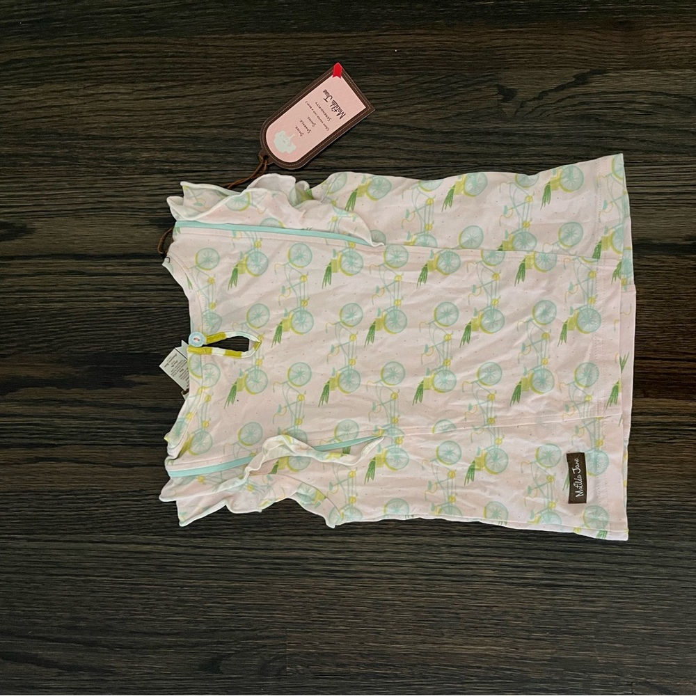 Pastel Bicycle Ruffle Tank Top - Picture 2 of 3